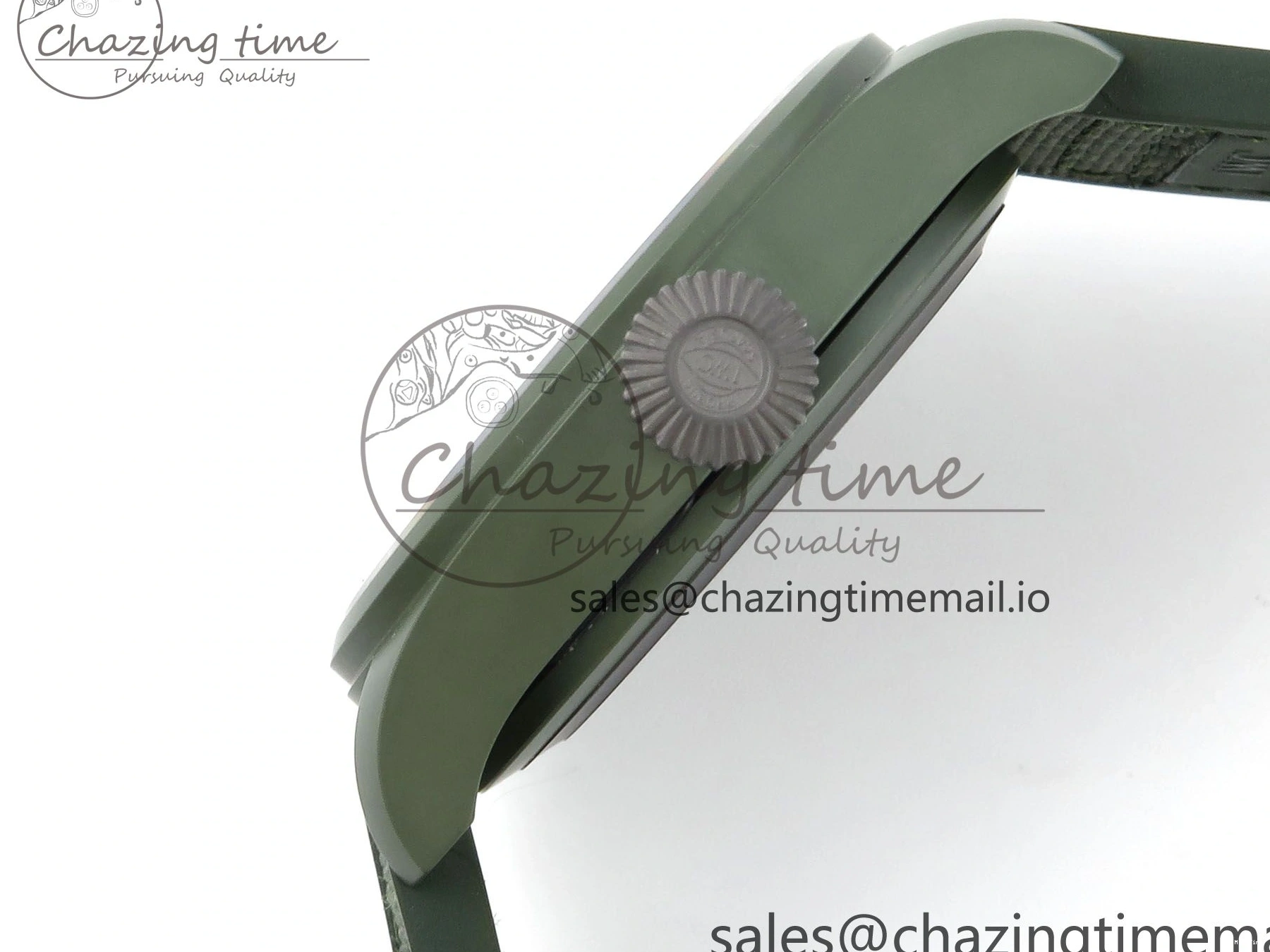 MIROTIME 0117 Big Pilot IW329802 M+F 1:1 Best Edition Green Dial on Green Nylon Strap MY Unique 7002